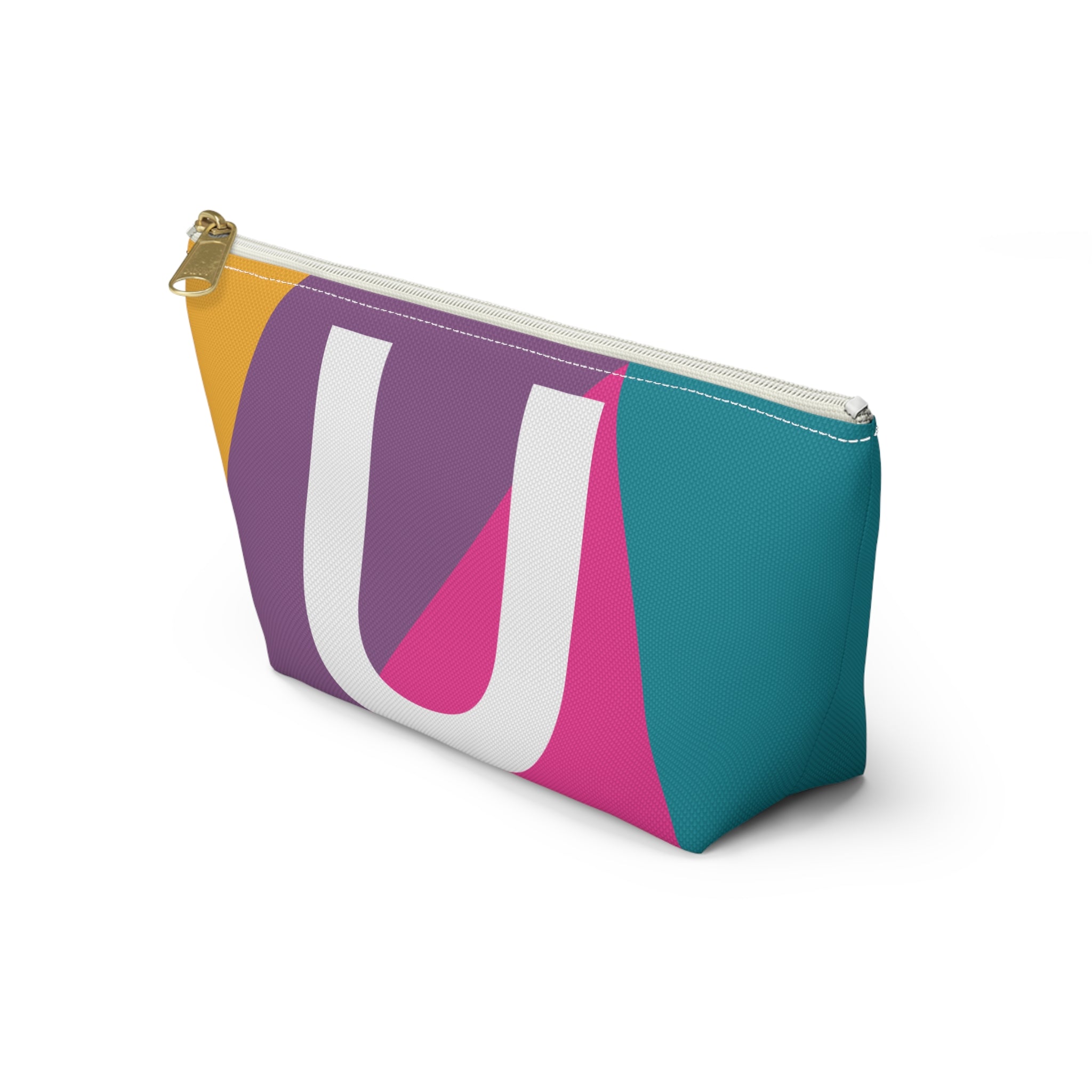 Colorblock Accessory Pouch — Monogram U T-Bottom Cosmetic Bag