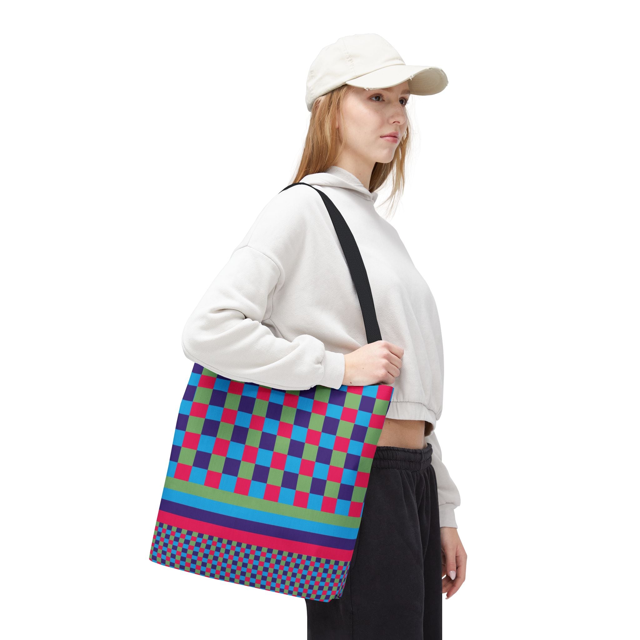 Colorblock Tote Bag
