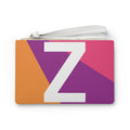 Monogram 'Z' Colorblock Clutch Bag — Bold Geometric Wristlet for Everyday & Gifts