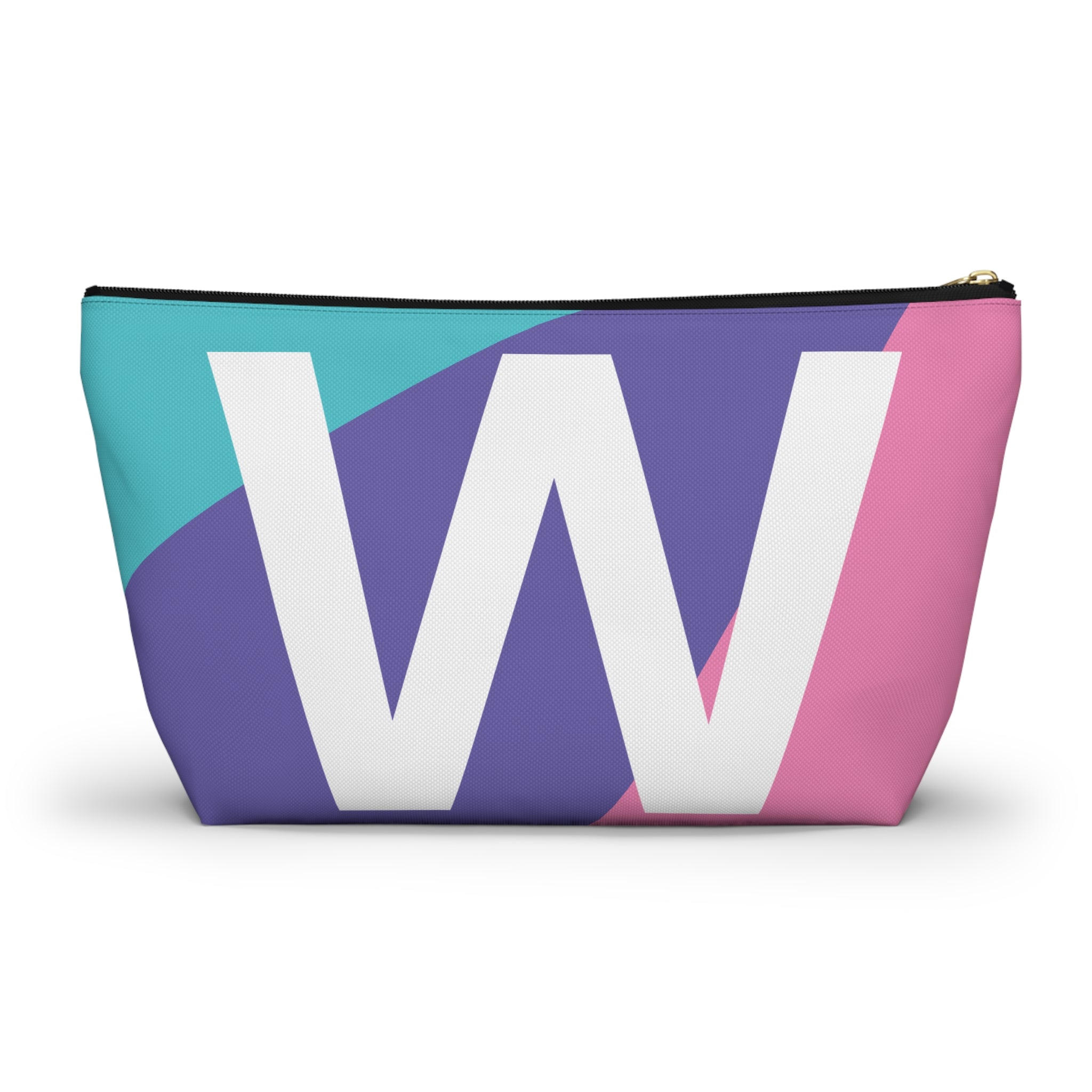 Colorblock Accessory Pouch — Monogram W T-Bottom Cosmetic Bag