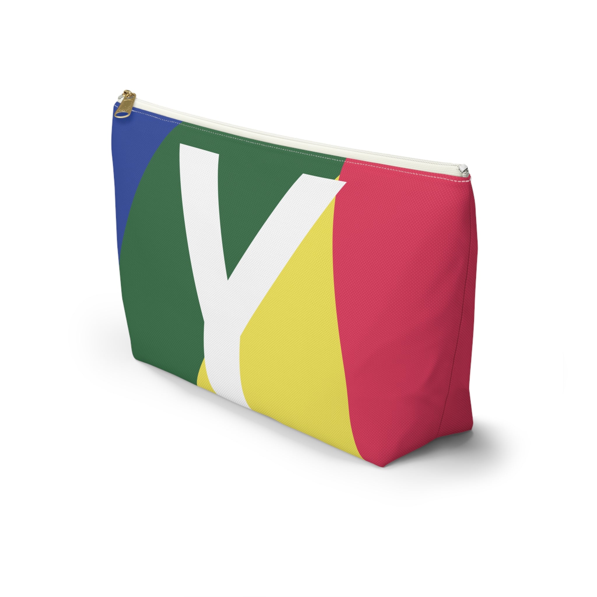 Colorblock Accessory Pouch — Monogram Y T-Bottom Cosmetic Bag
