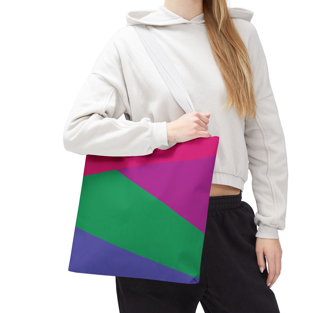 Colorblock Tote Bag
