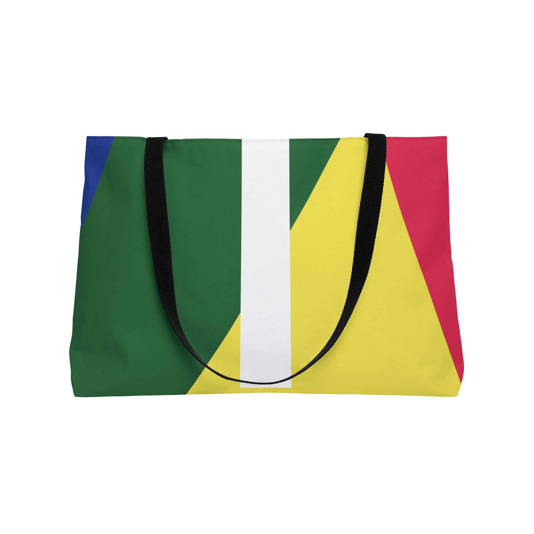 Personalized 'I' Colorblock Tote Bag — Monogram Weekender Tote