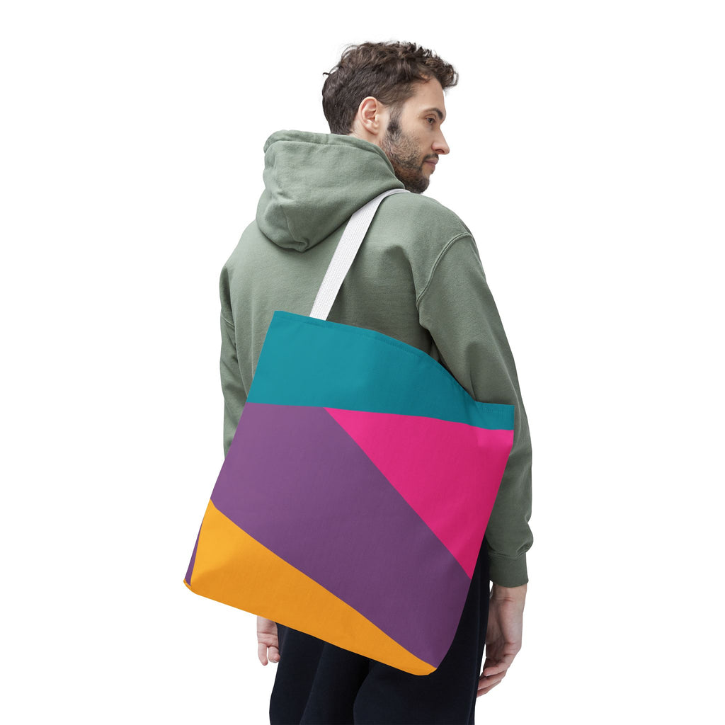 Colorblock Tote Bag