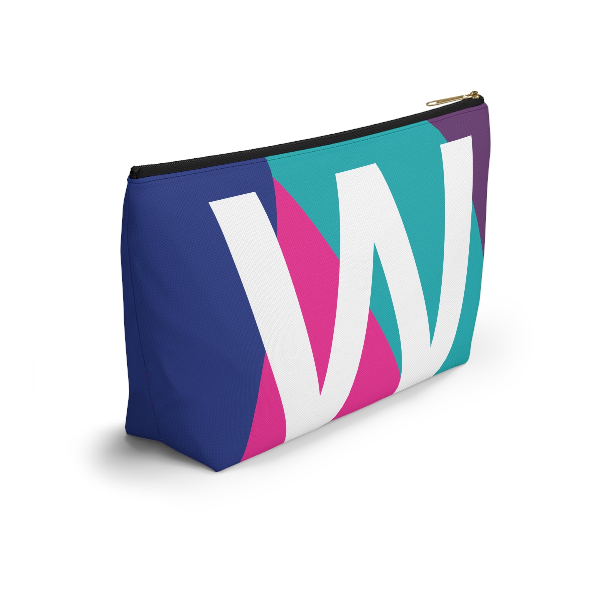 Colorblock Accessory Pouch — Monogram W T-Bottom Cosmetic Bag