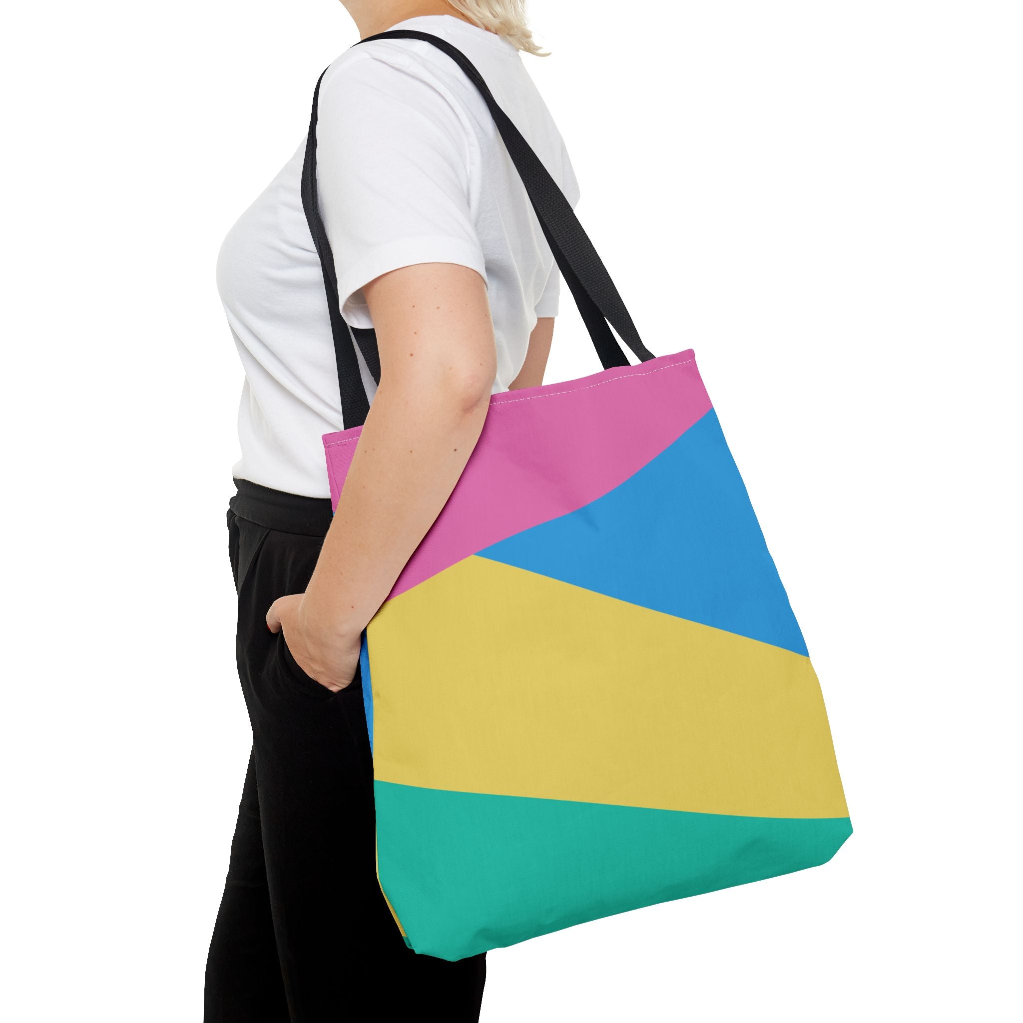 Colorblock Tote Bag