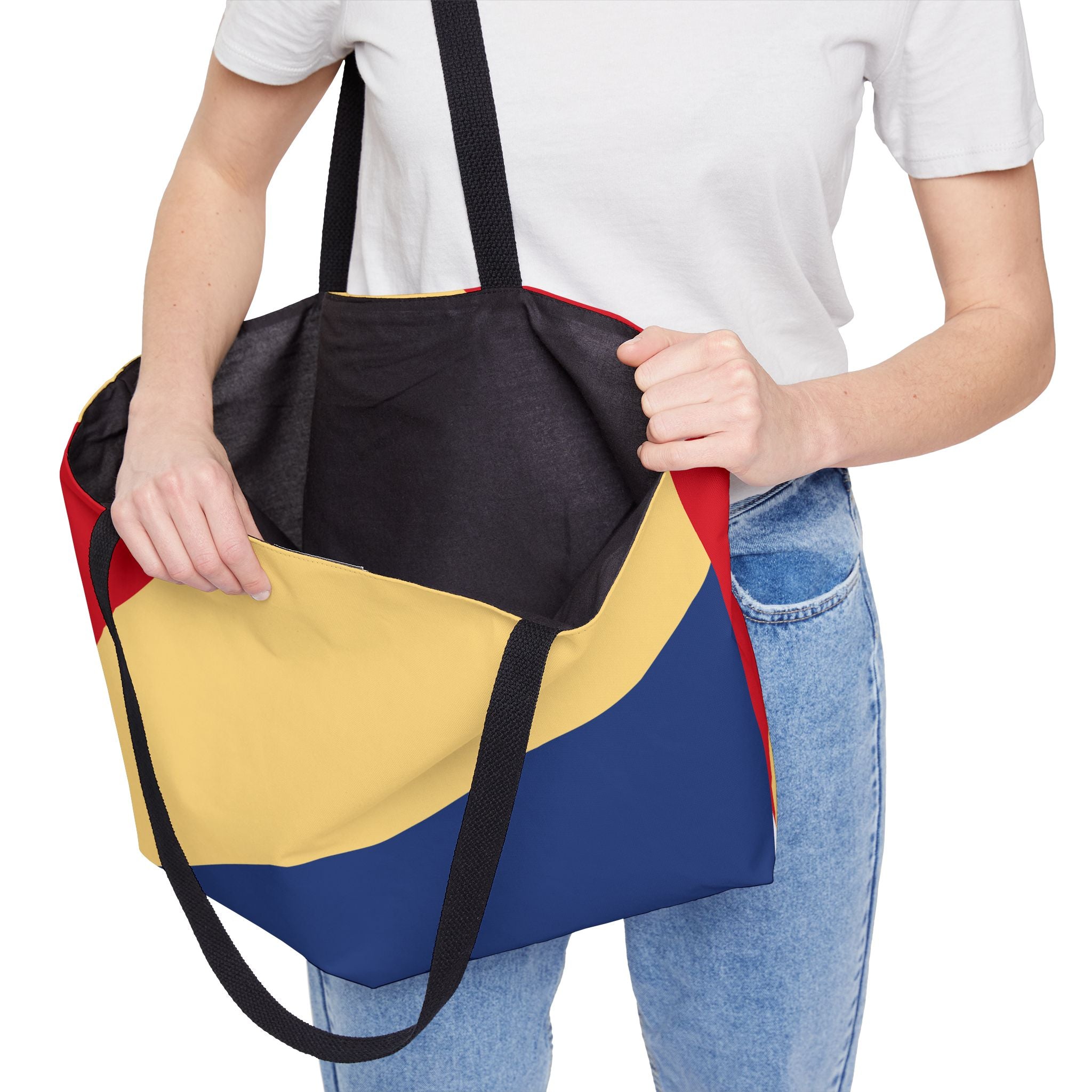 Colorblock Tote Bag