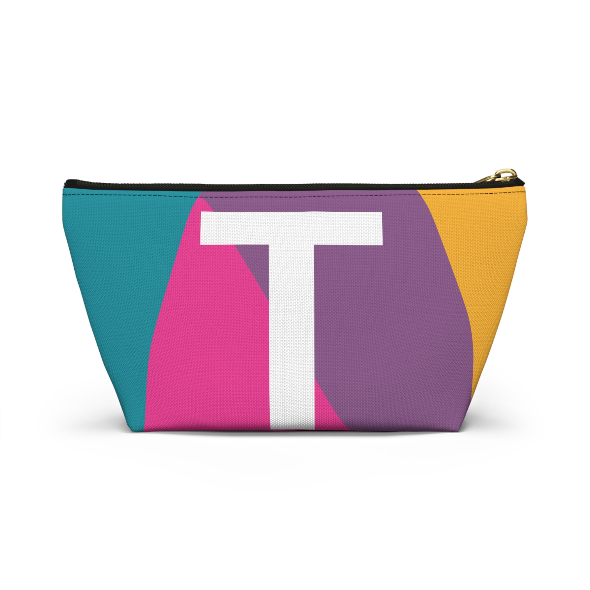 Colorblock Accessory Pouch — Monogram T T-Bottom Cosmetic Bag