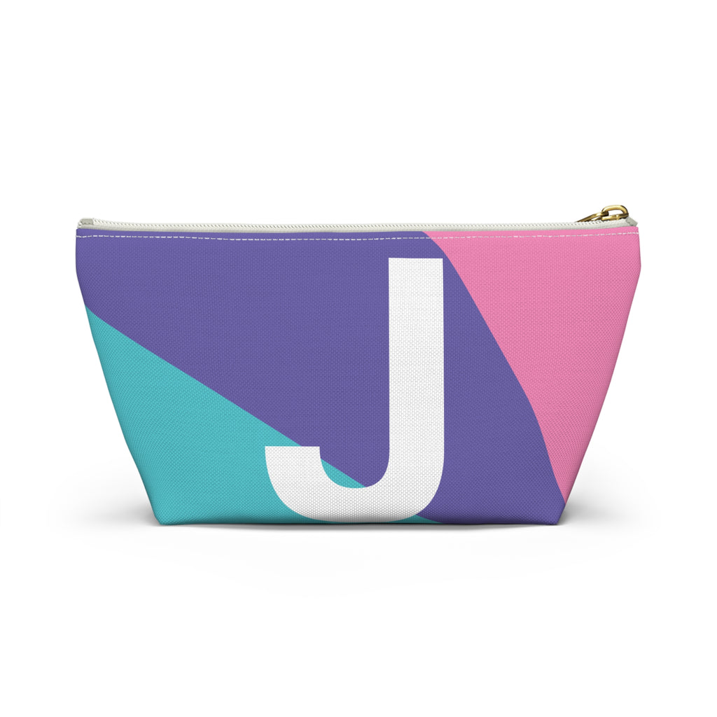 Colorblock Accessory Pouch — Monogram J T-Bottom Cosmetic Bag