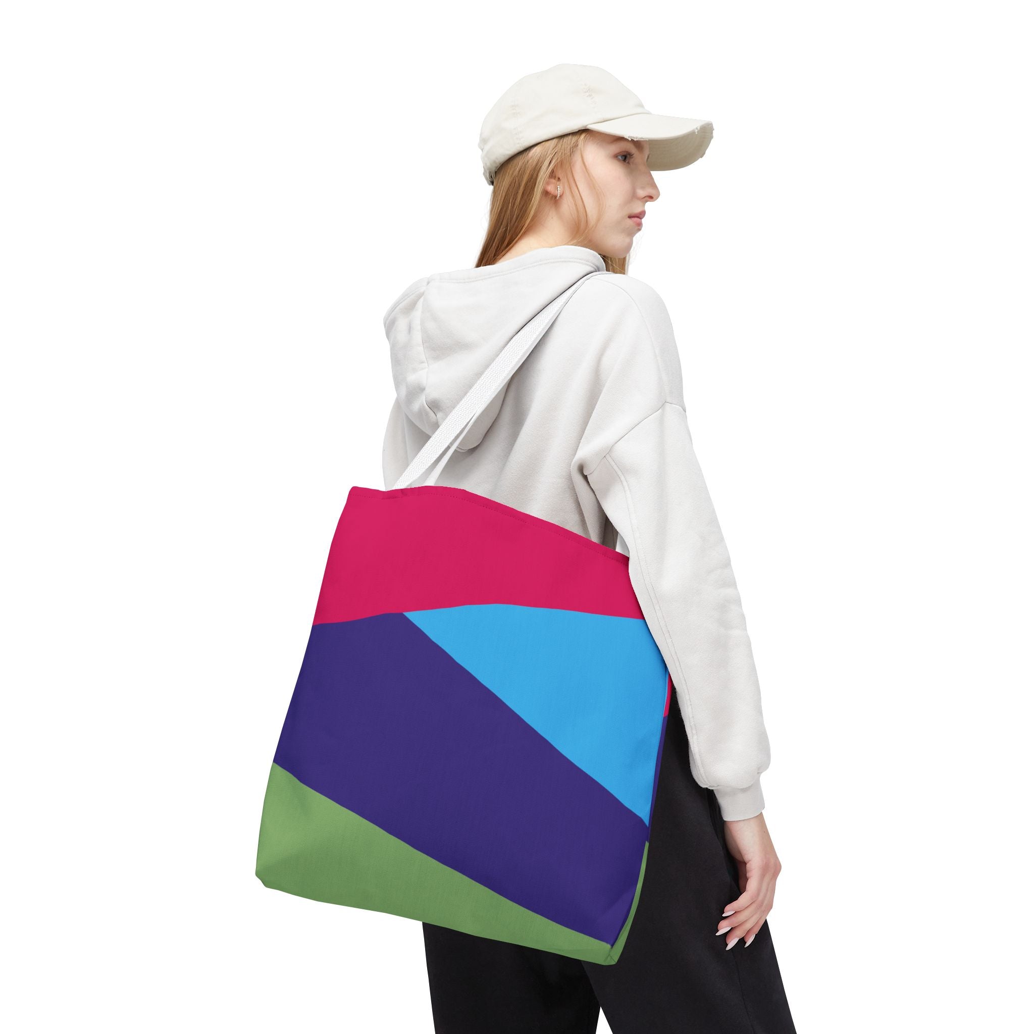 Colorblock Tote Bag