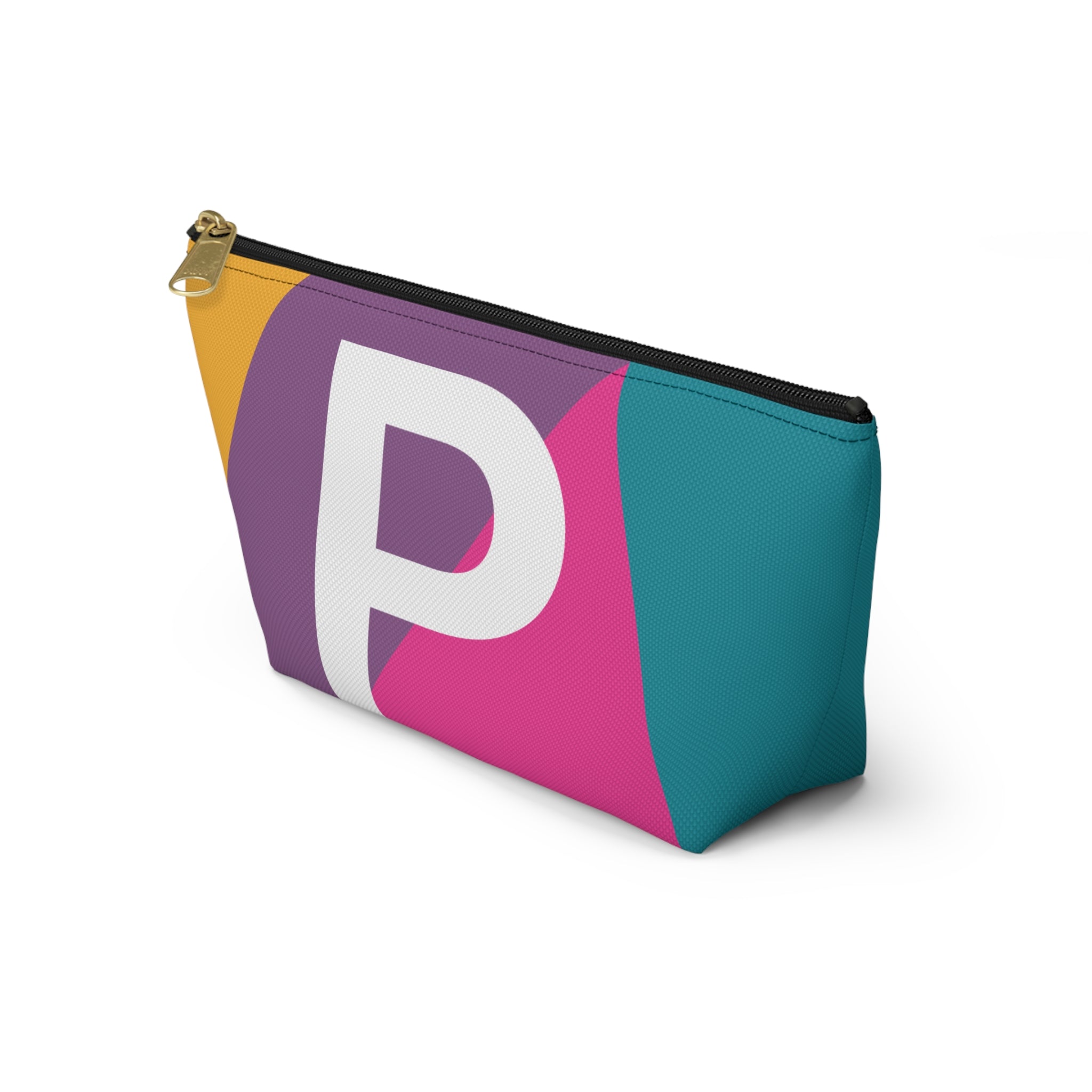 Colorblock Accessory Pouch — Monogram P T-Bottom Cosmetic Bag