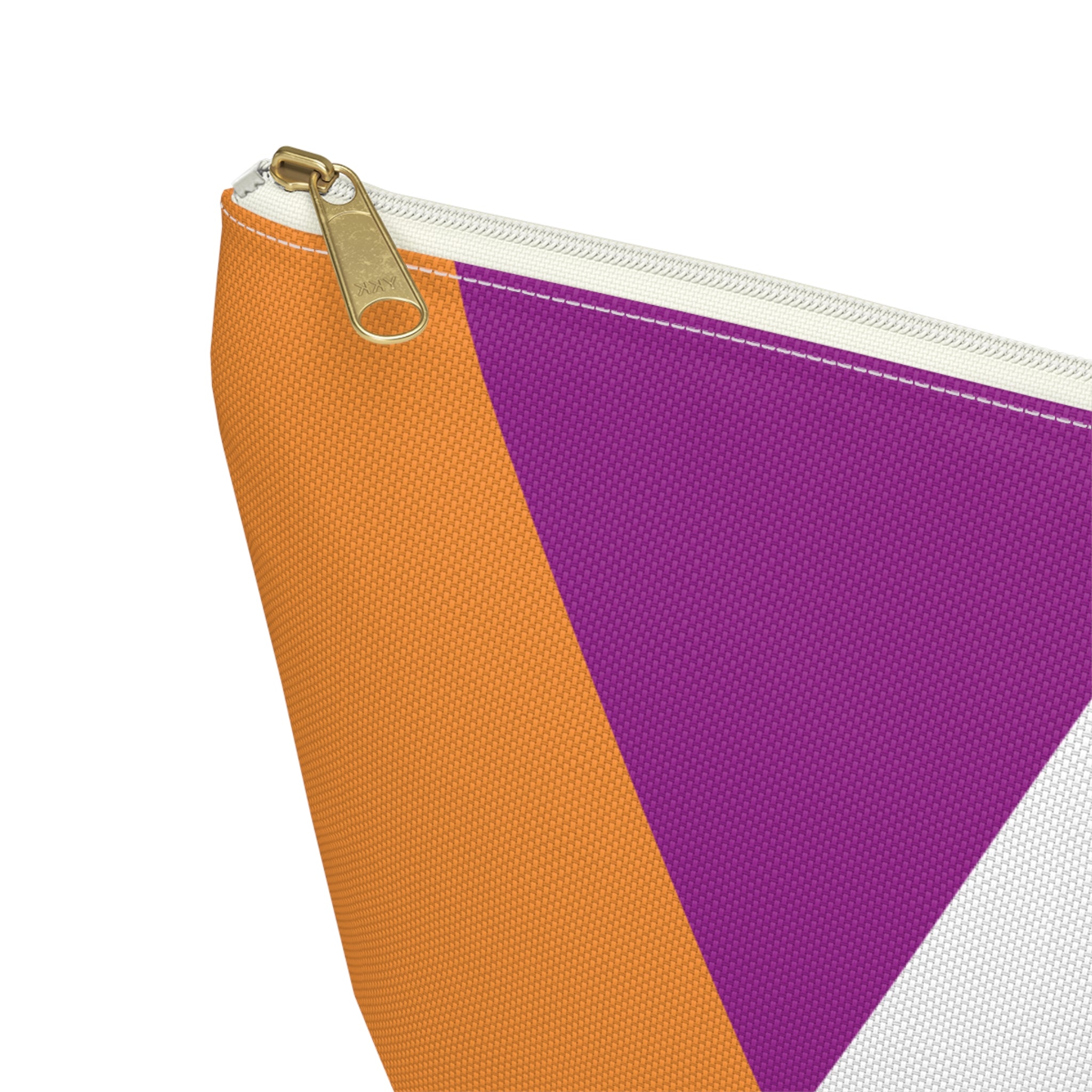 Initials Colorblock Accessory Pouch — Monogram A T-Bottom Cosmetic Bag