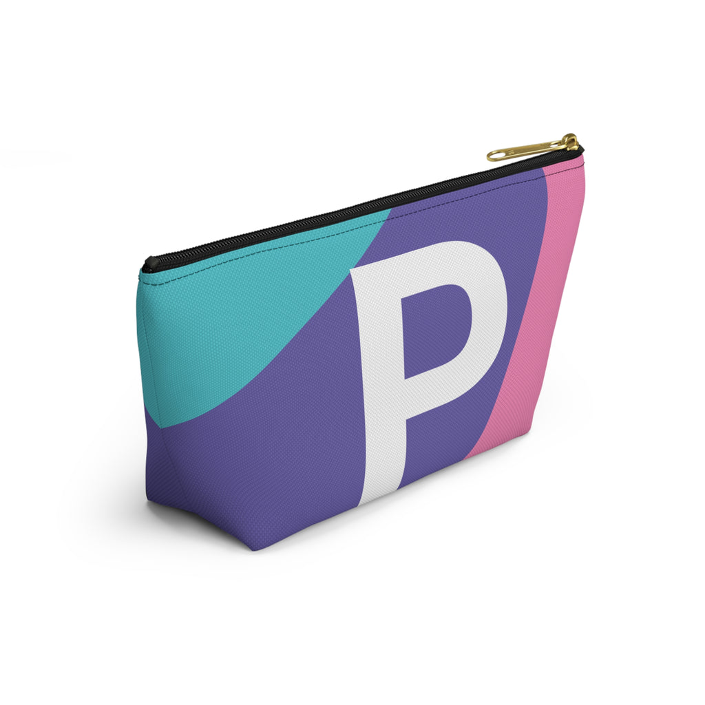 Colorblock Accessory Pouch — Monogram P T-Bottom Cosmetic Bag