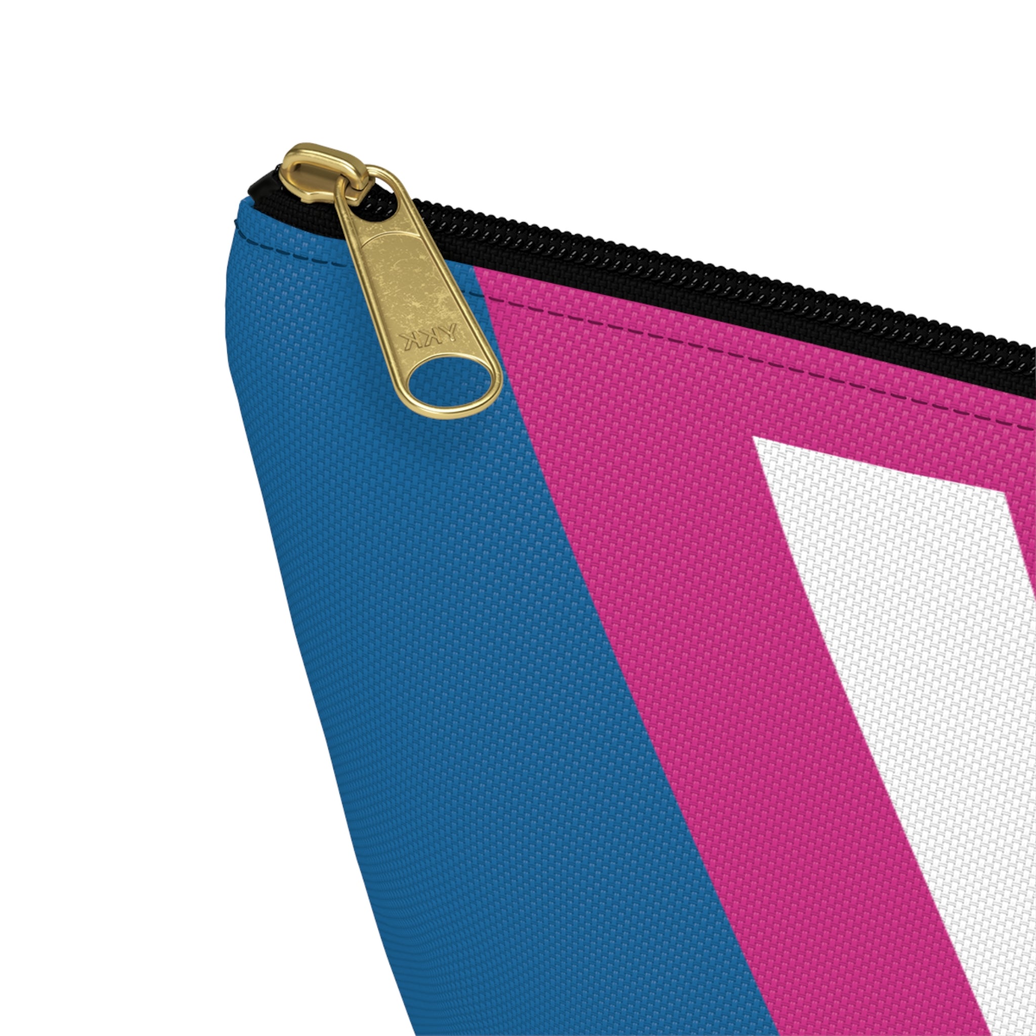 Initials Colorblock Accessory Pouch — Monogram Y T-Bottom Cosmetic Bag