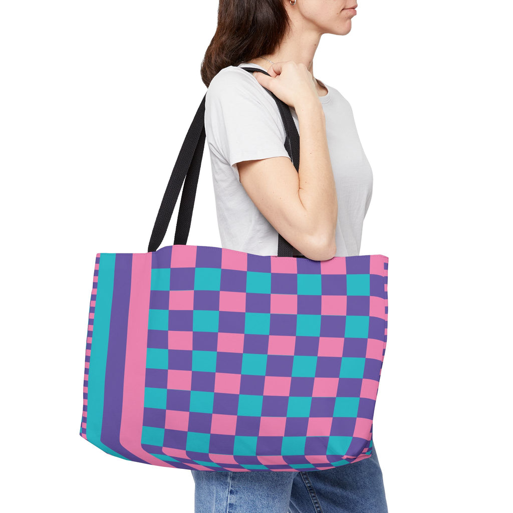 Colorblock Tote Bag