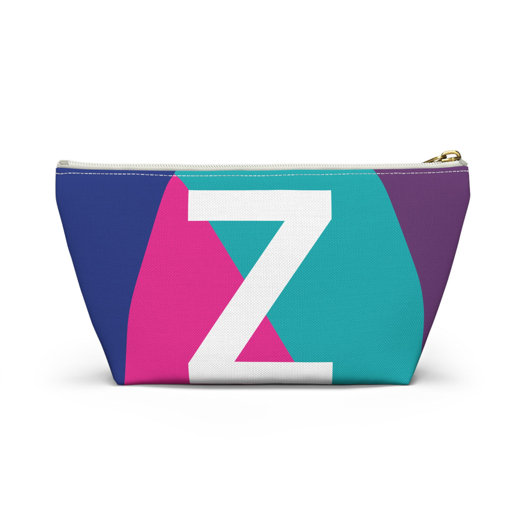 Colorblock Accessory Pouch — Monogram Z T-Bottom Cosmetic Bag