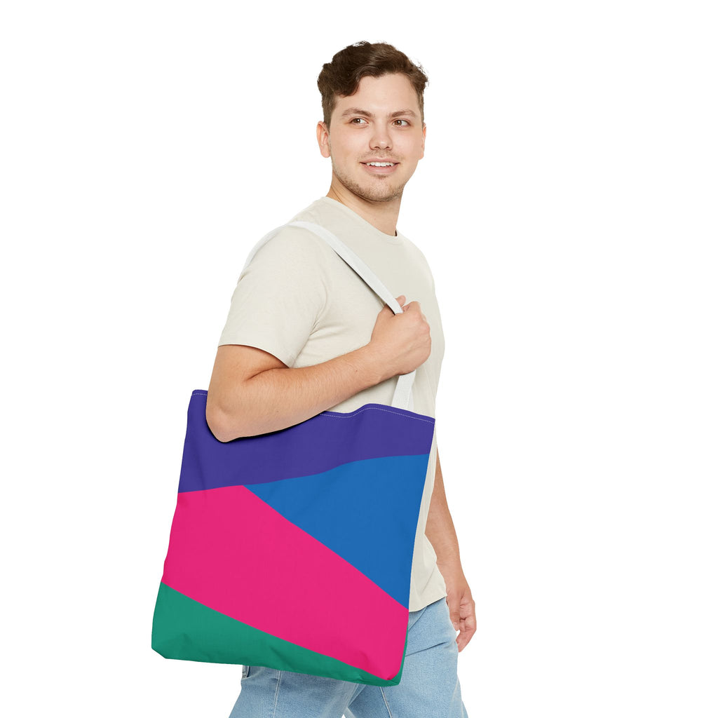 Colorblock Tote Bag