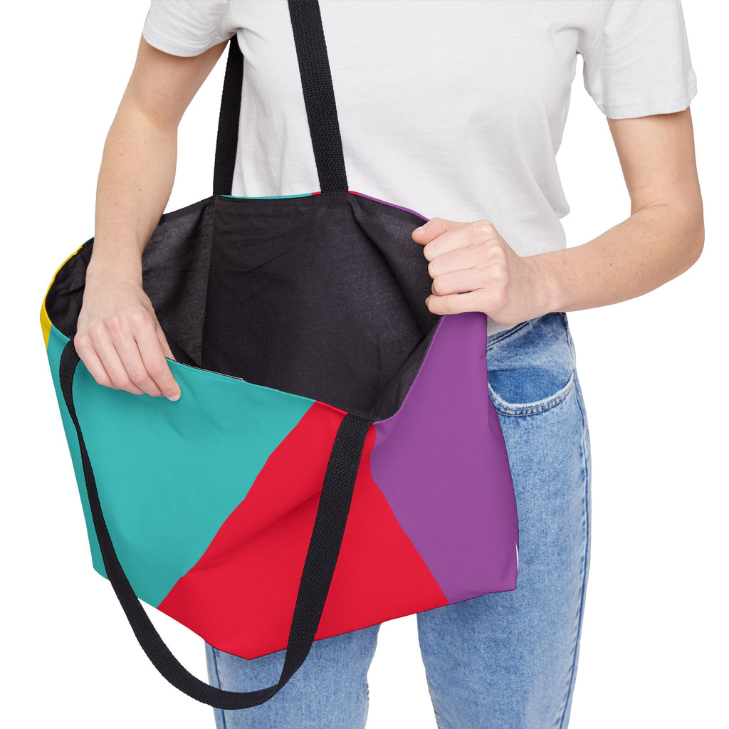 Colorblock Tote Bag