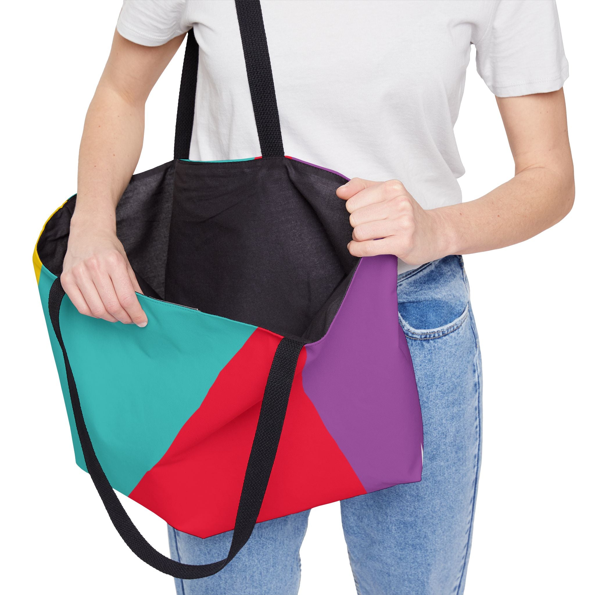 Colorblock Tote Bag