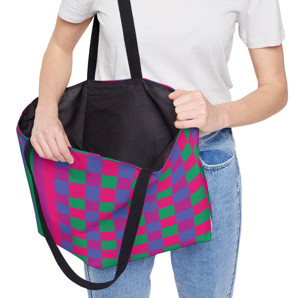 Colorblock Tote Bag