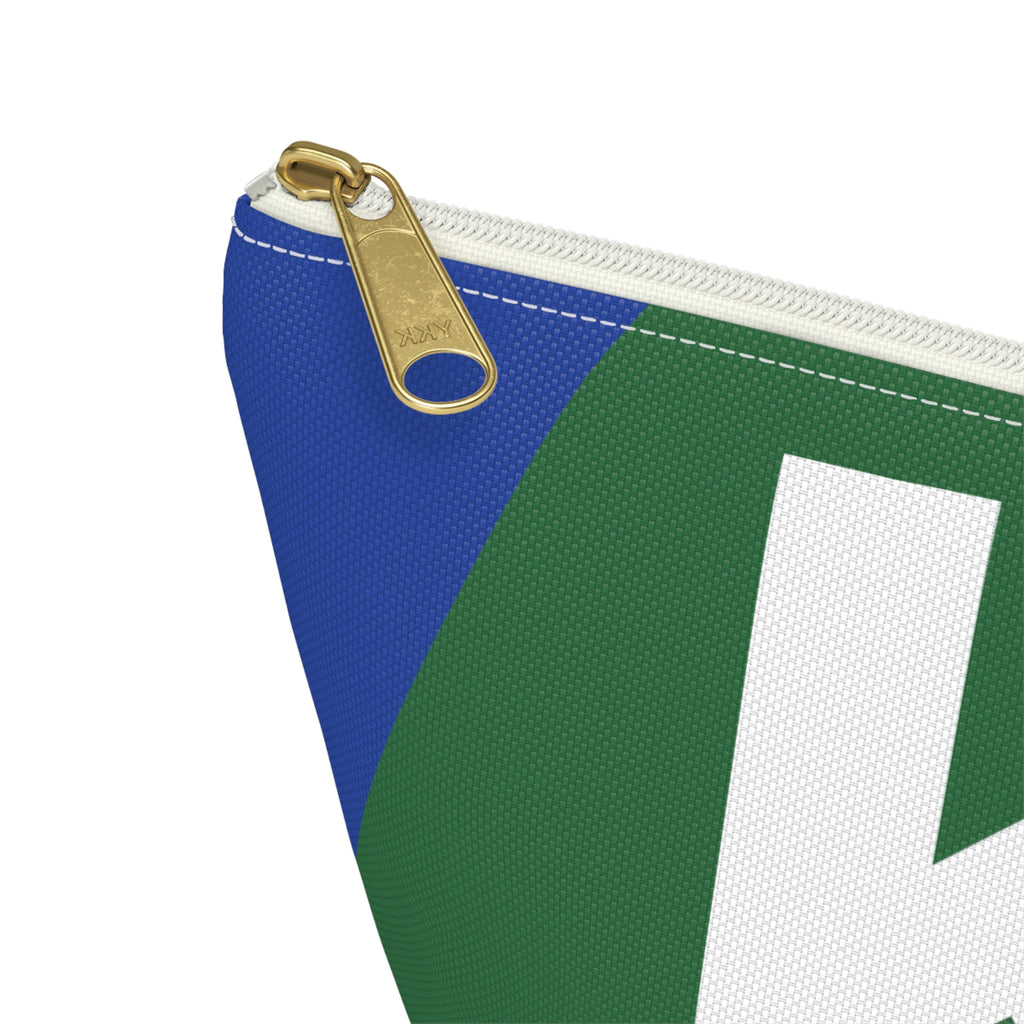 Colorblock Accessory Pouch — Monogram K T-Bottom Cosmetic Bag