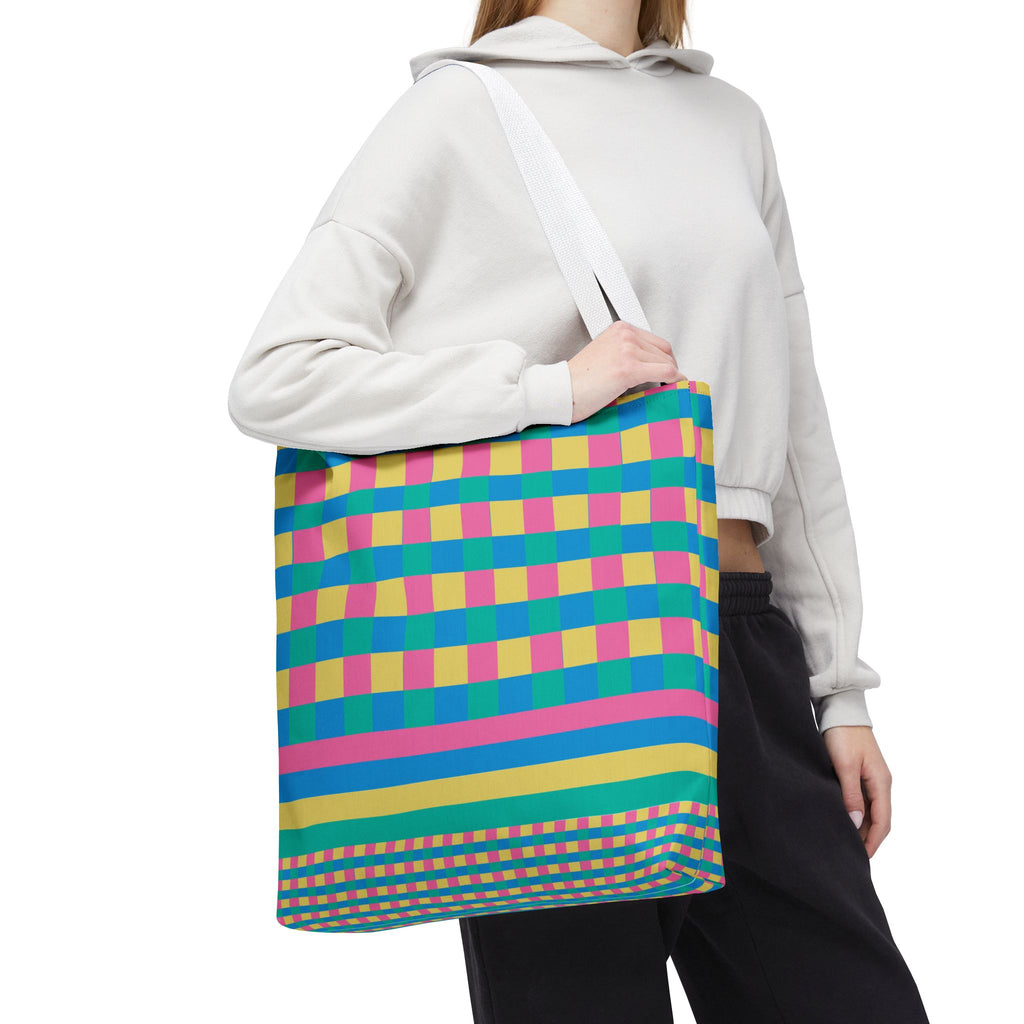 Colorblock Tote Bag