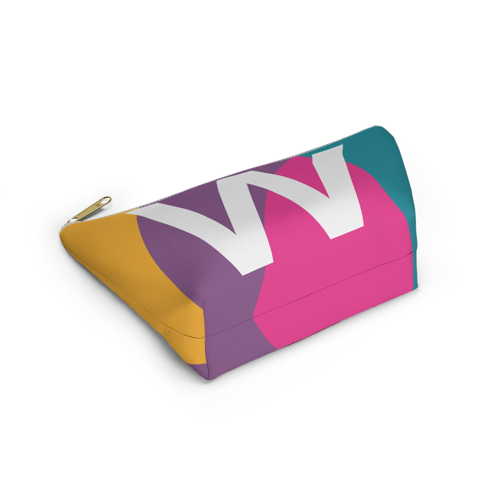 Colorblock Accessory Pouch — Monogram W T-Bottom Cosmetic Bag