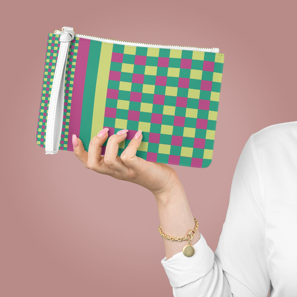 Colorblock Clutch Bag