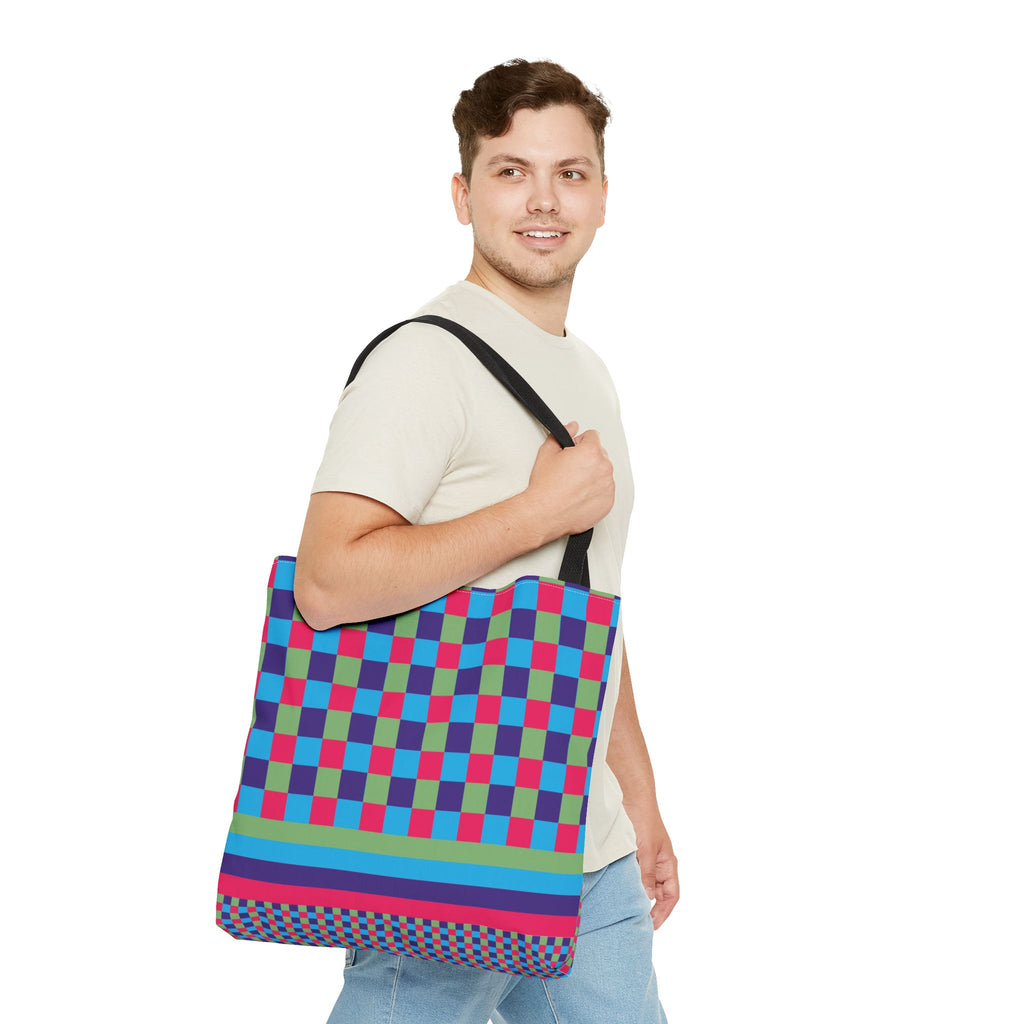 Colorblock Tote Bag