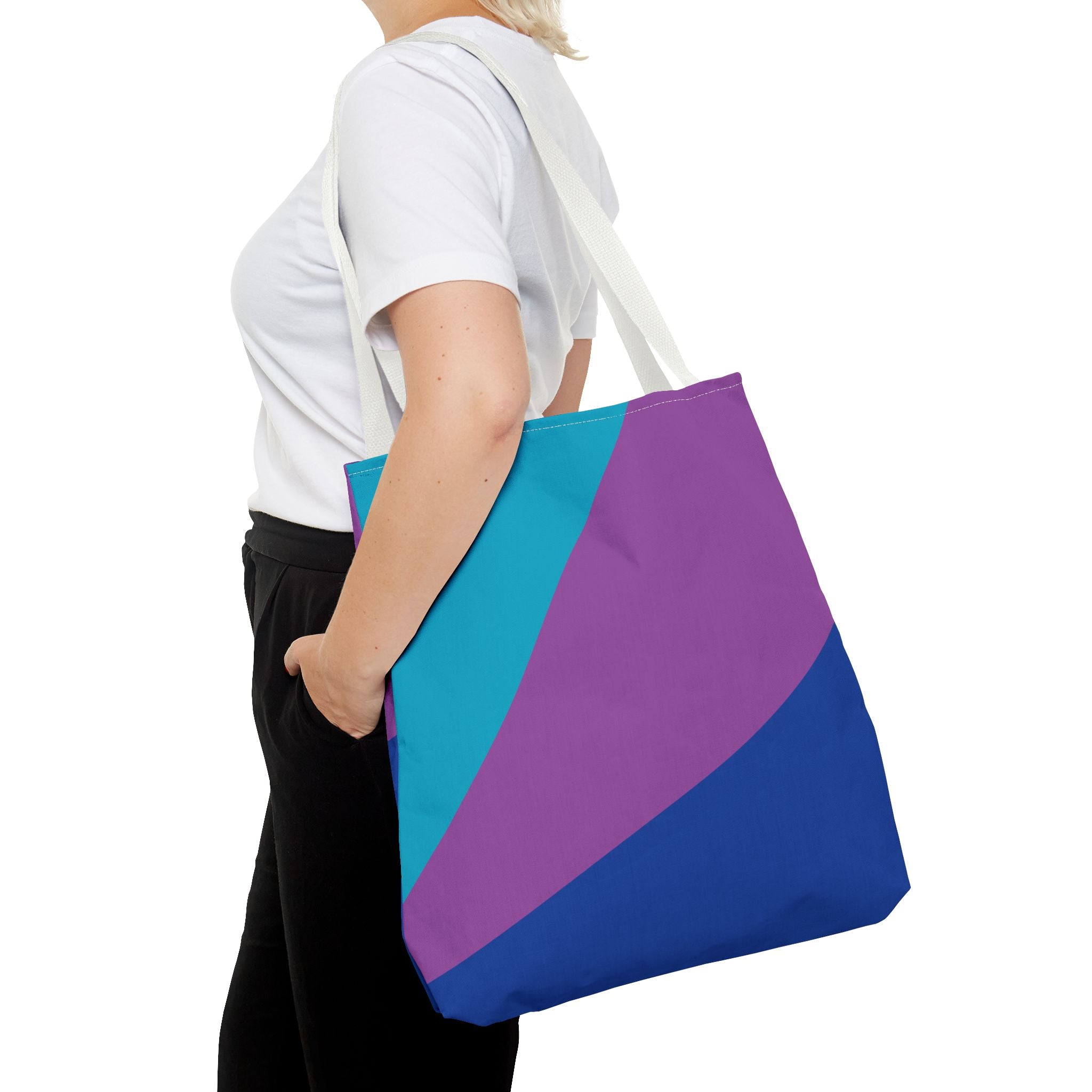 Colorblock Tote Bag