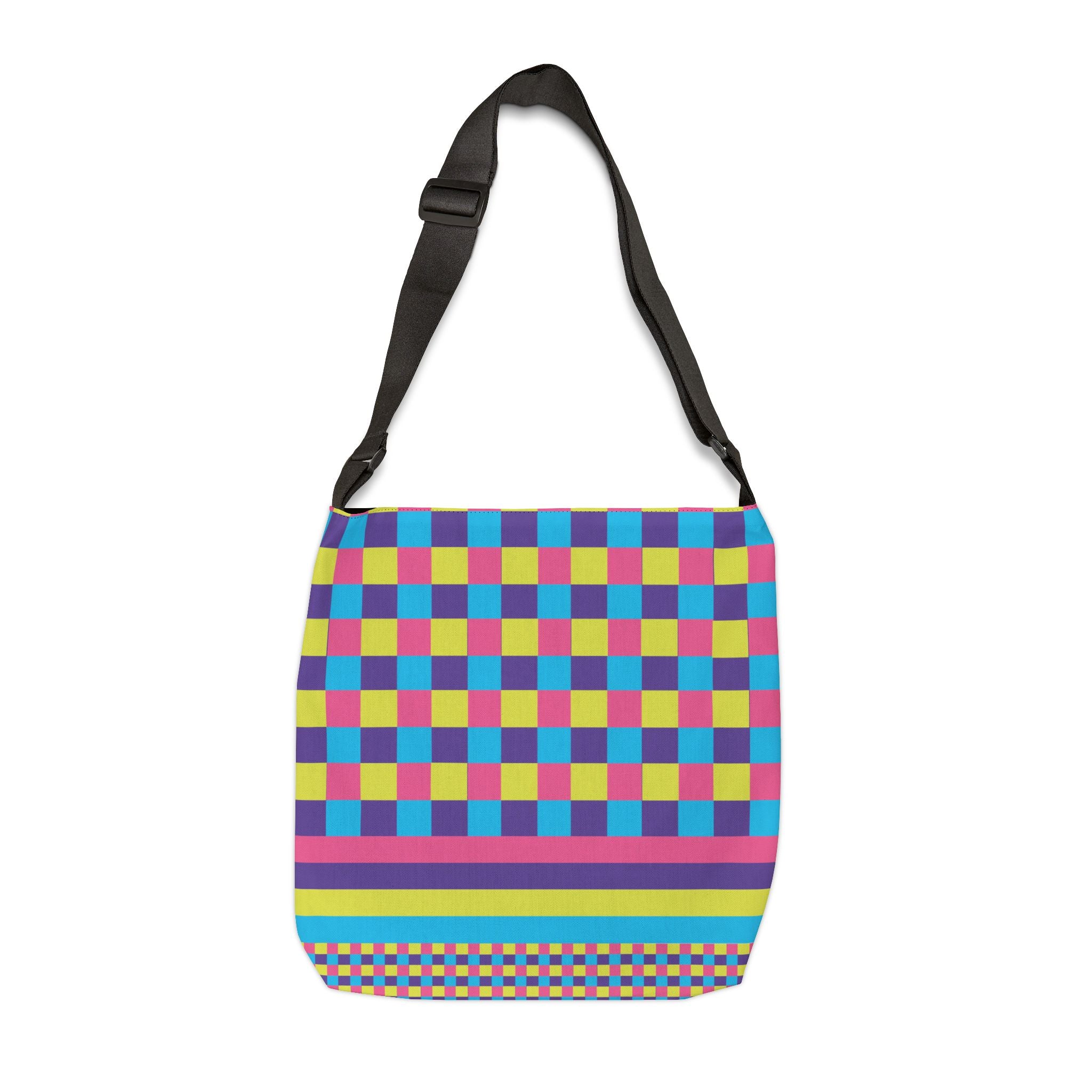 Colorblock Geometric Tote Bag