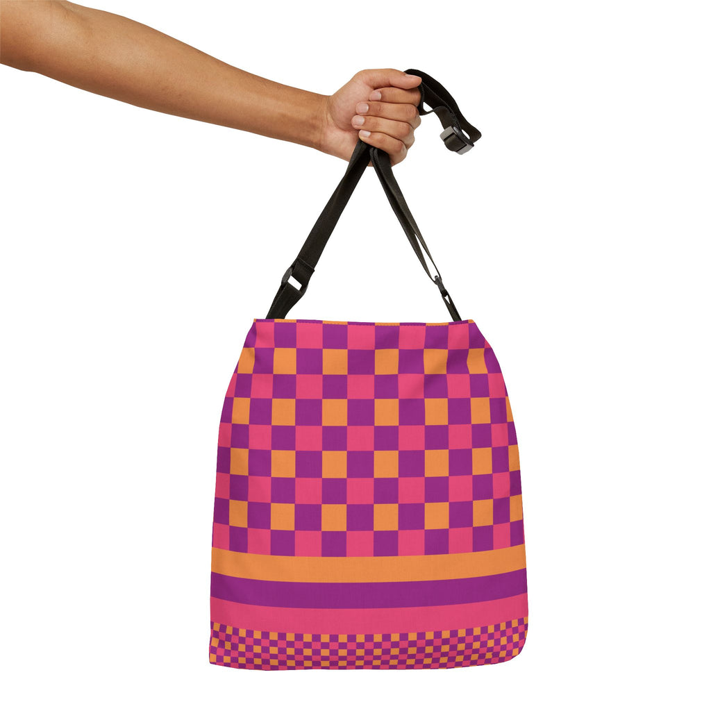 Colorblock Geometric Tote Bag