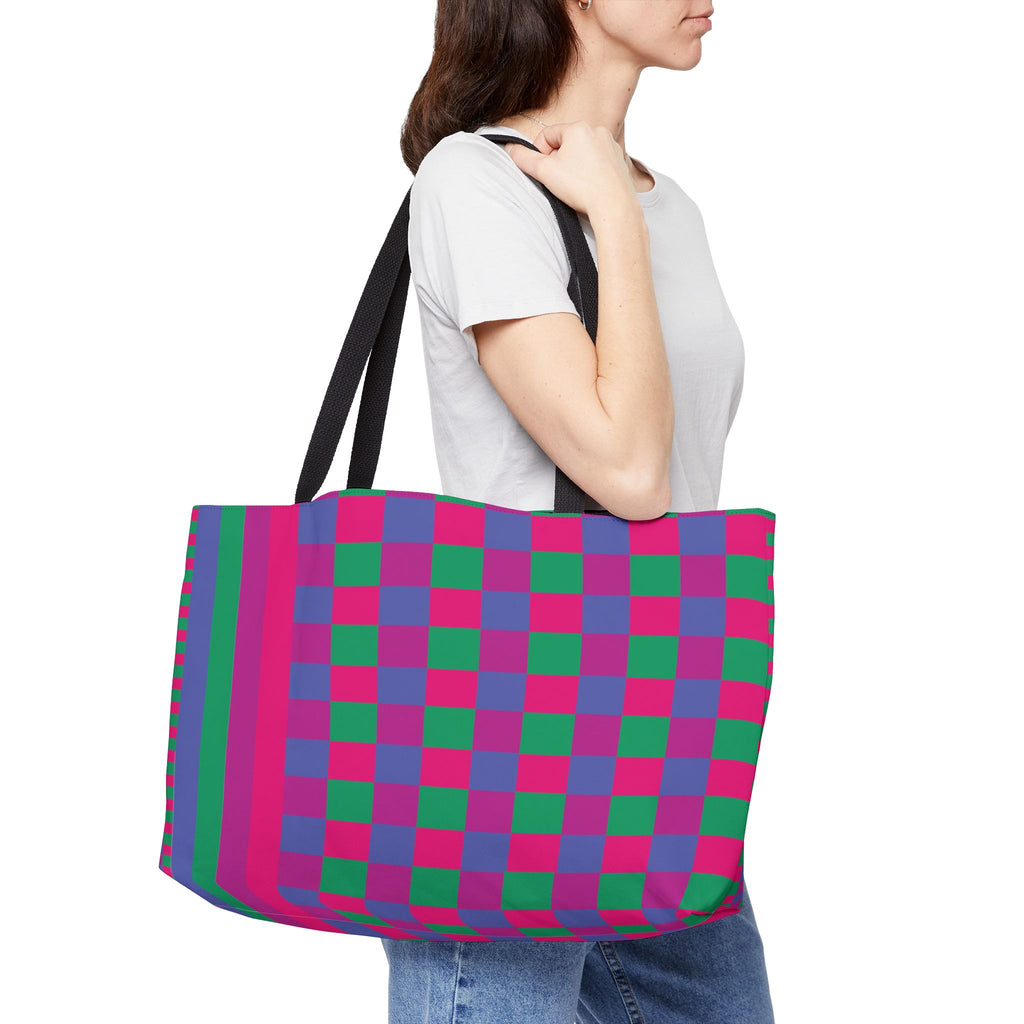 Colorblock Tote Bag