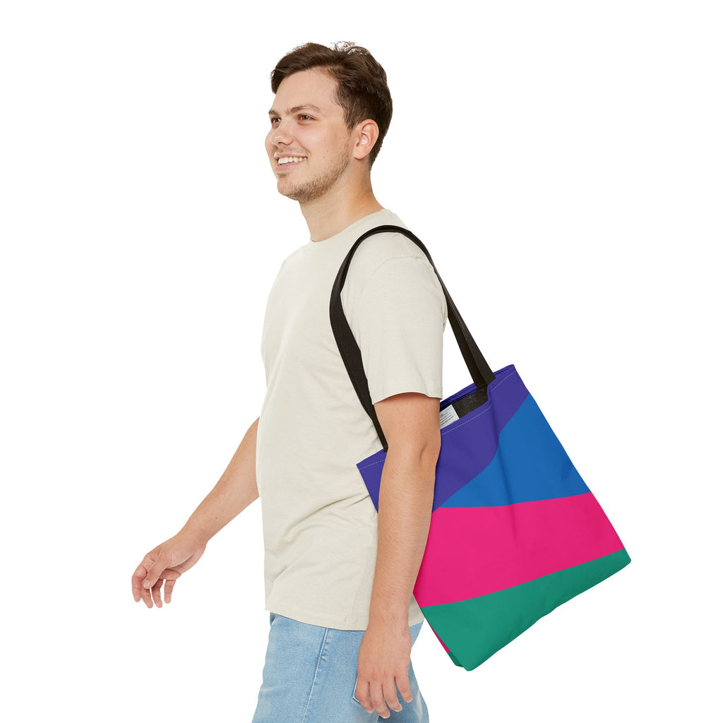 Colorblock Tote Bag