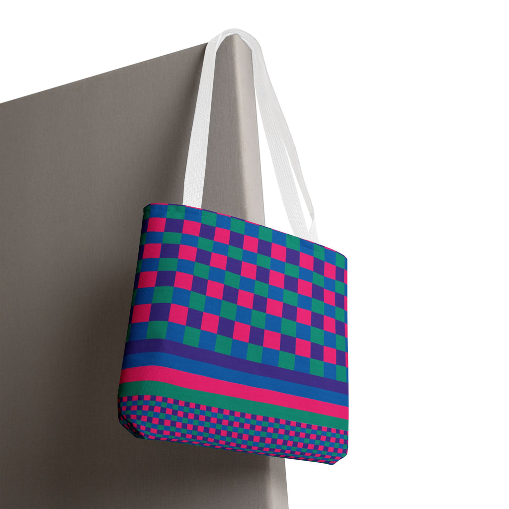 Colorblock Tote Bag
