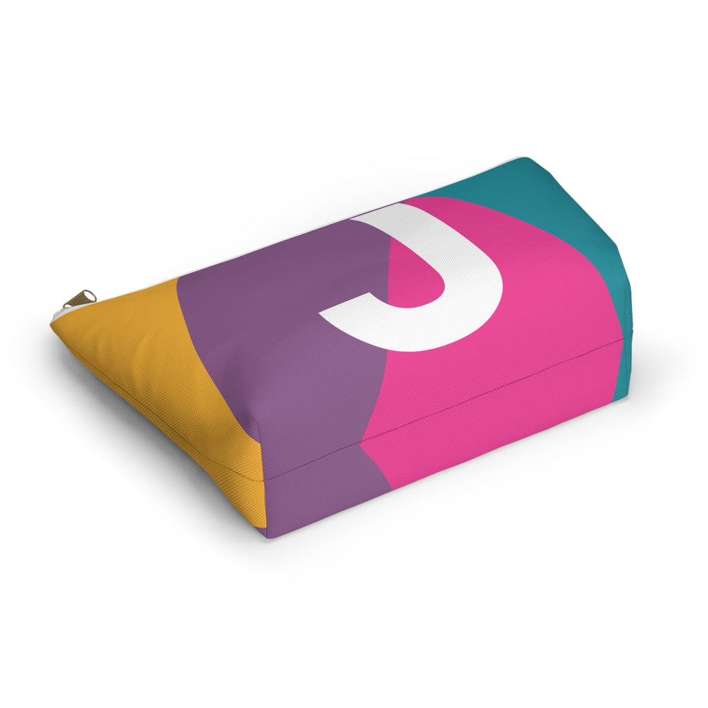 Colorblock Accessory Pouch — Monogram J T-Bottom Cosmetic Bag