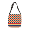 Colorblock Geometric Tote Bag