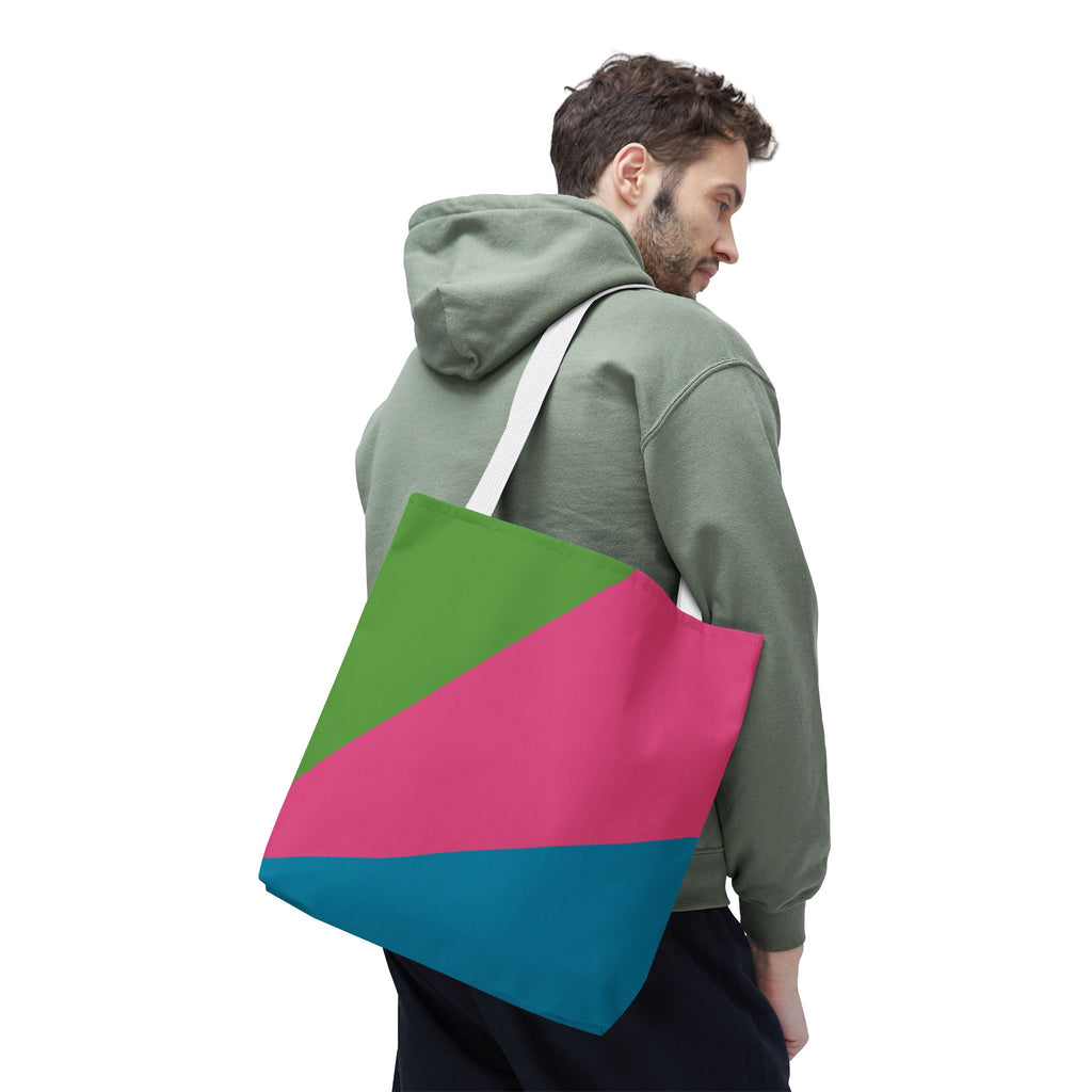 Colorblock Tote Bag