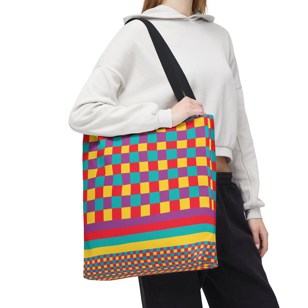Colorblock Tote Bag
