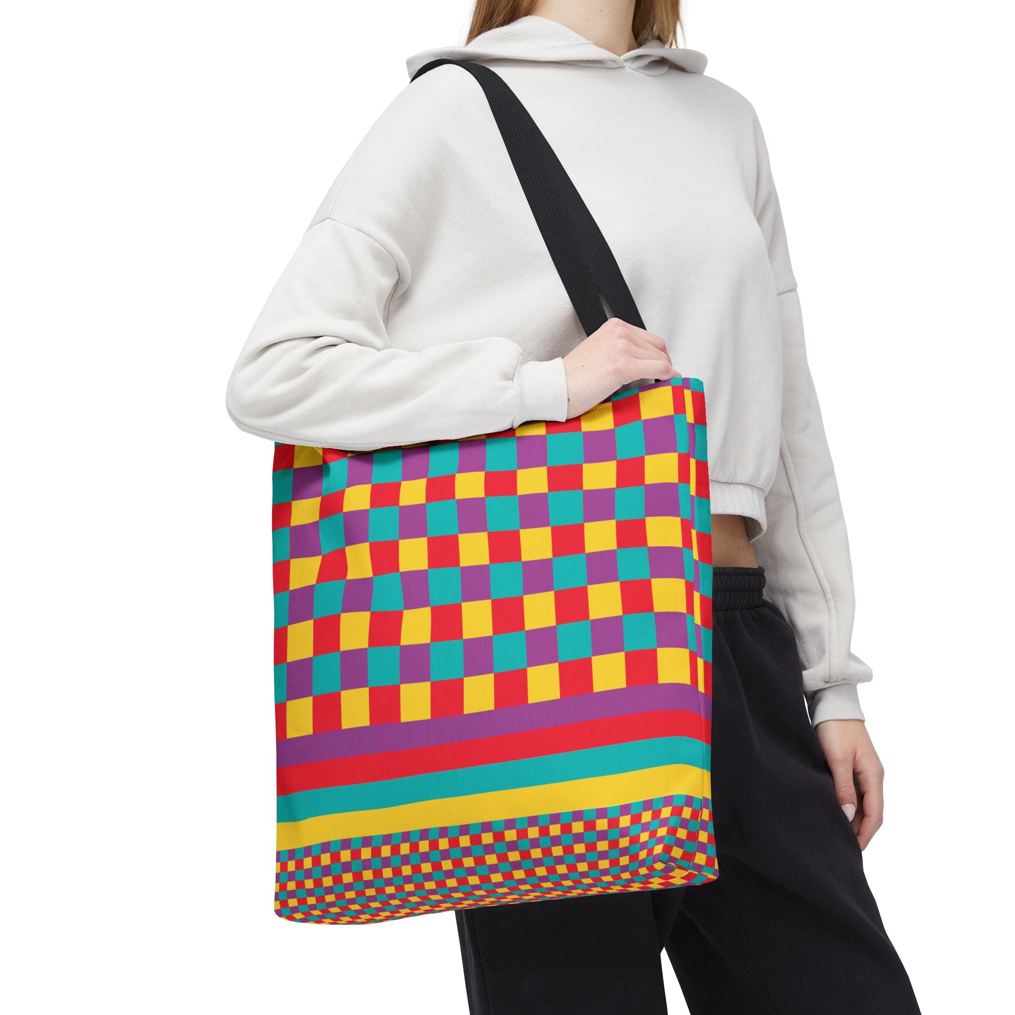 Colorblock Tote Bag