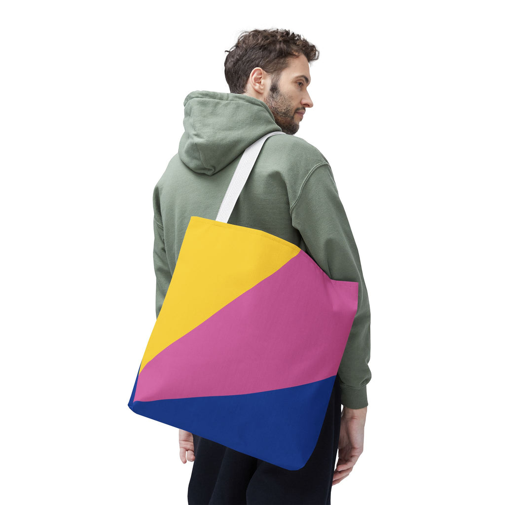 Colorblock Tote Bag