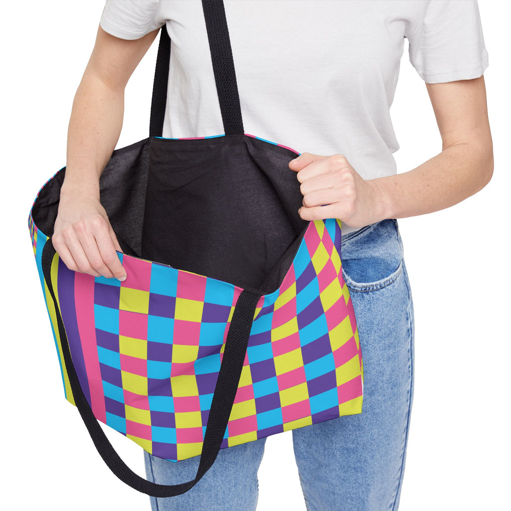 Colorblock Tote Bag