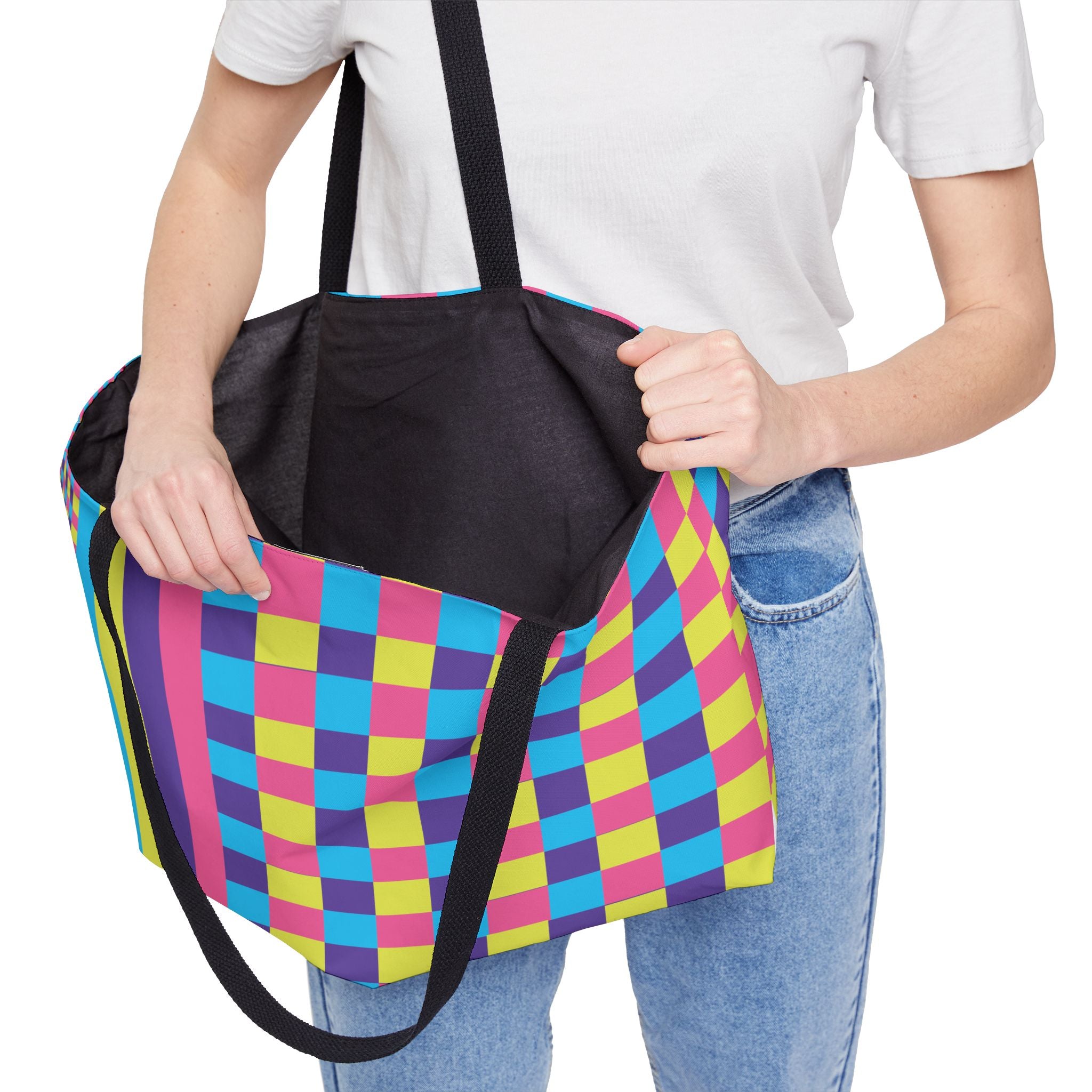 Colorblock Tote Bag