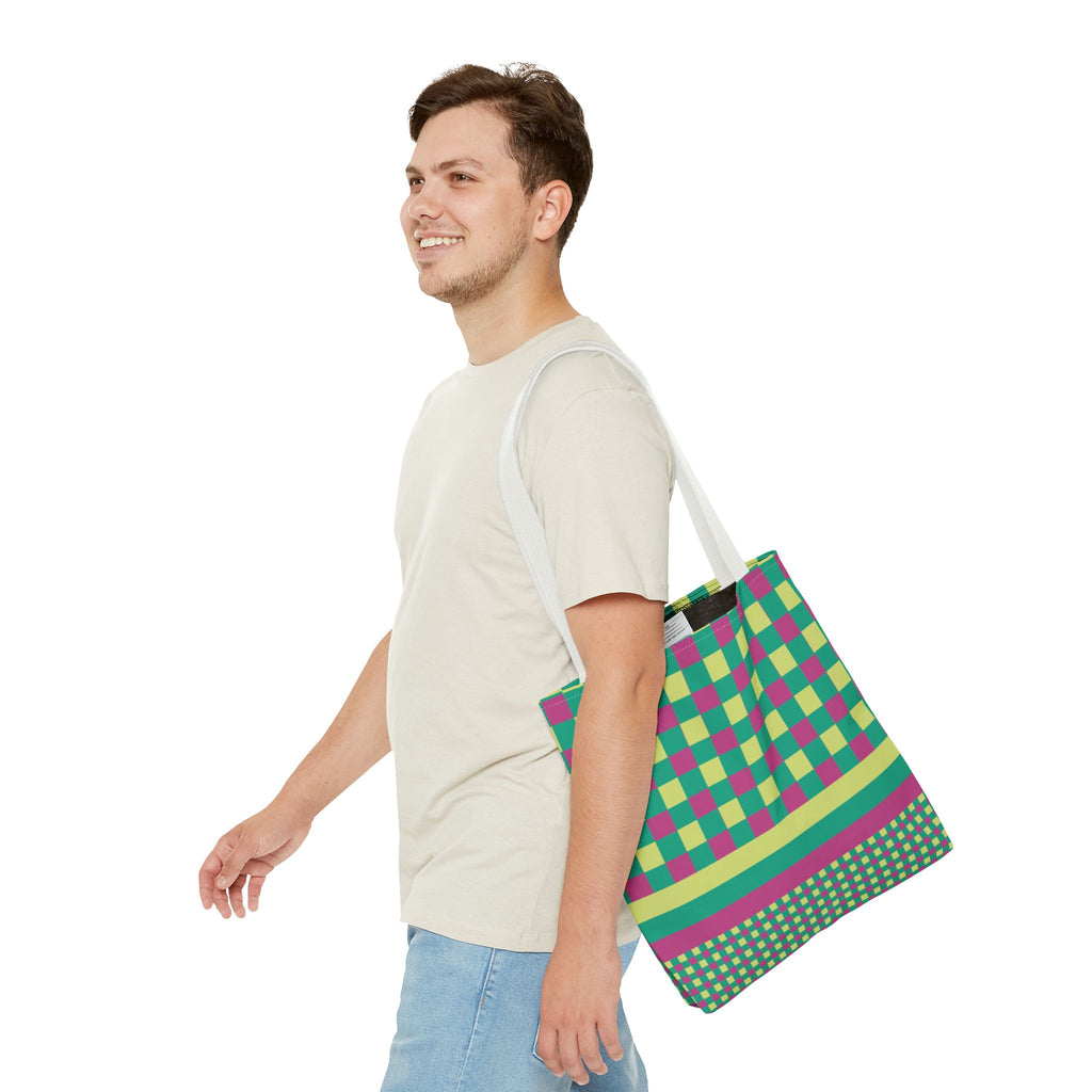 Colorblock Tote Bag