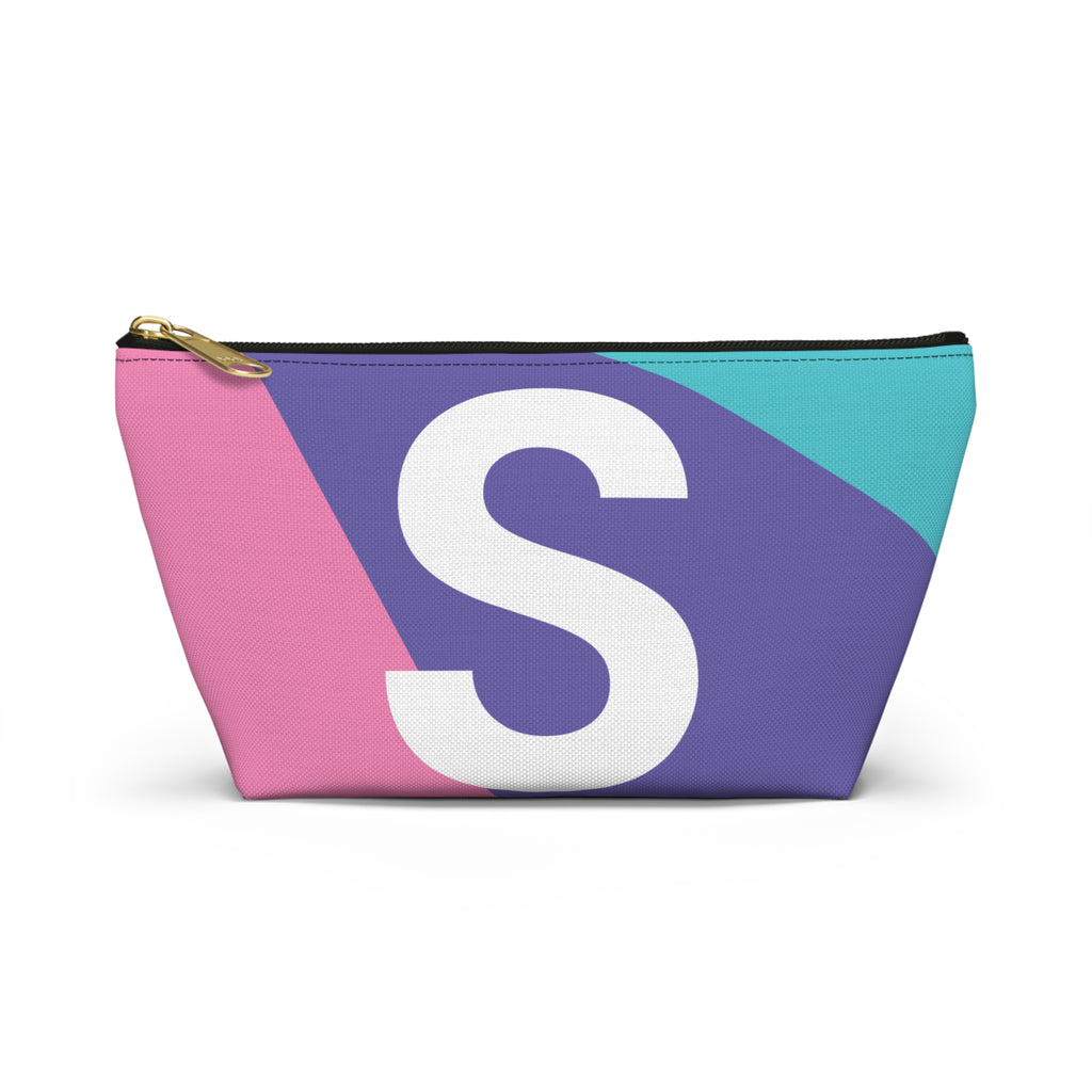 Colorblock Accessory Pouch — Monogram S T-Bottom Cosmetic Bag