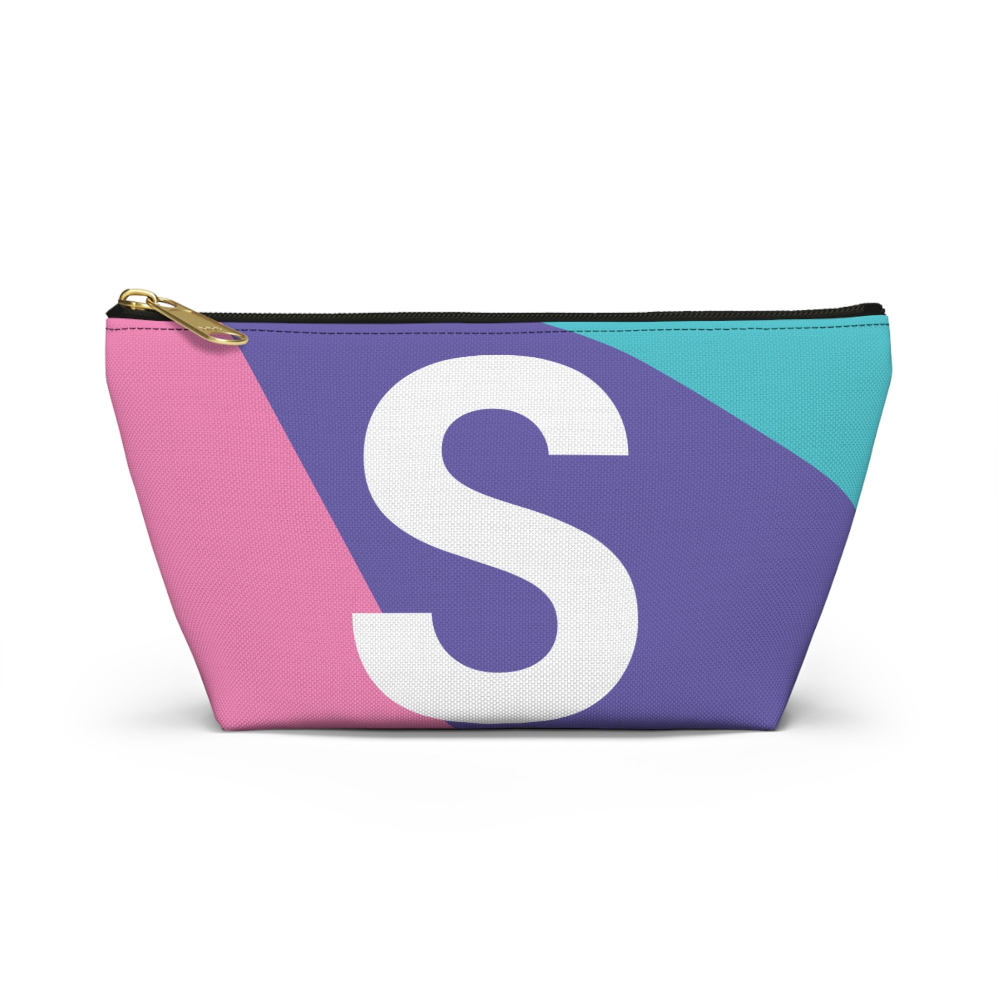 Colorblock Accessory Pouch — Monogram S T-Bottom Cosmetic Bag