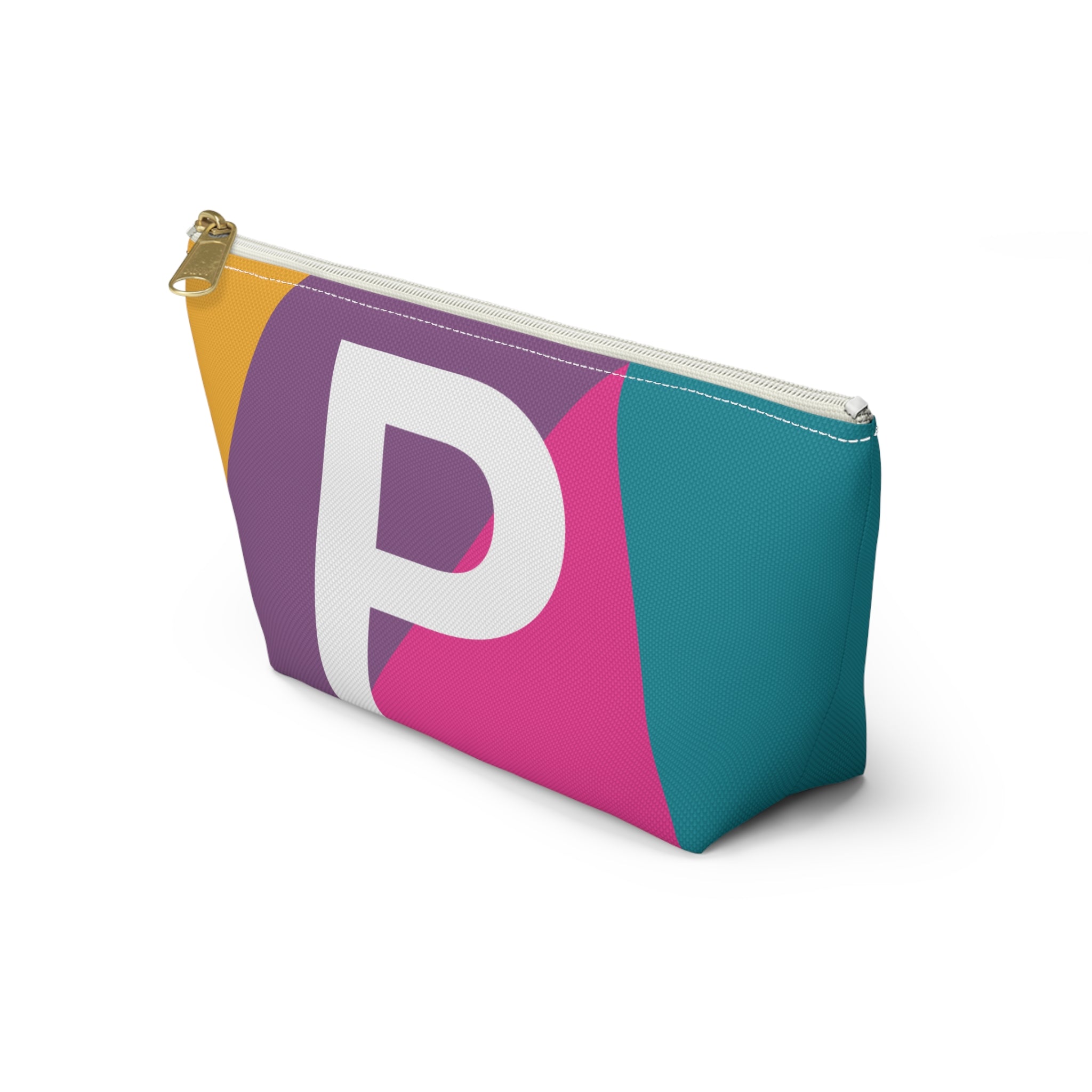 Colorblock Accessory Pouch — Monogram P T-Bottom Cosmetic Bag