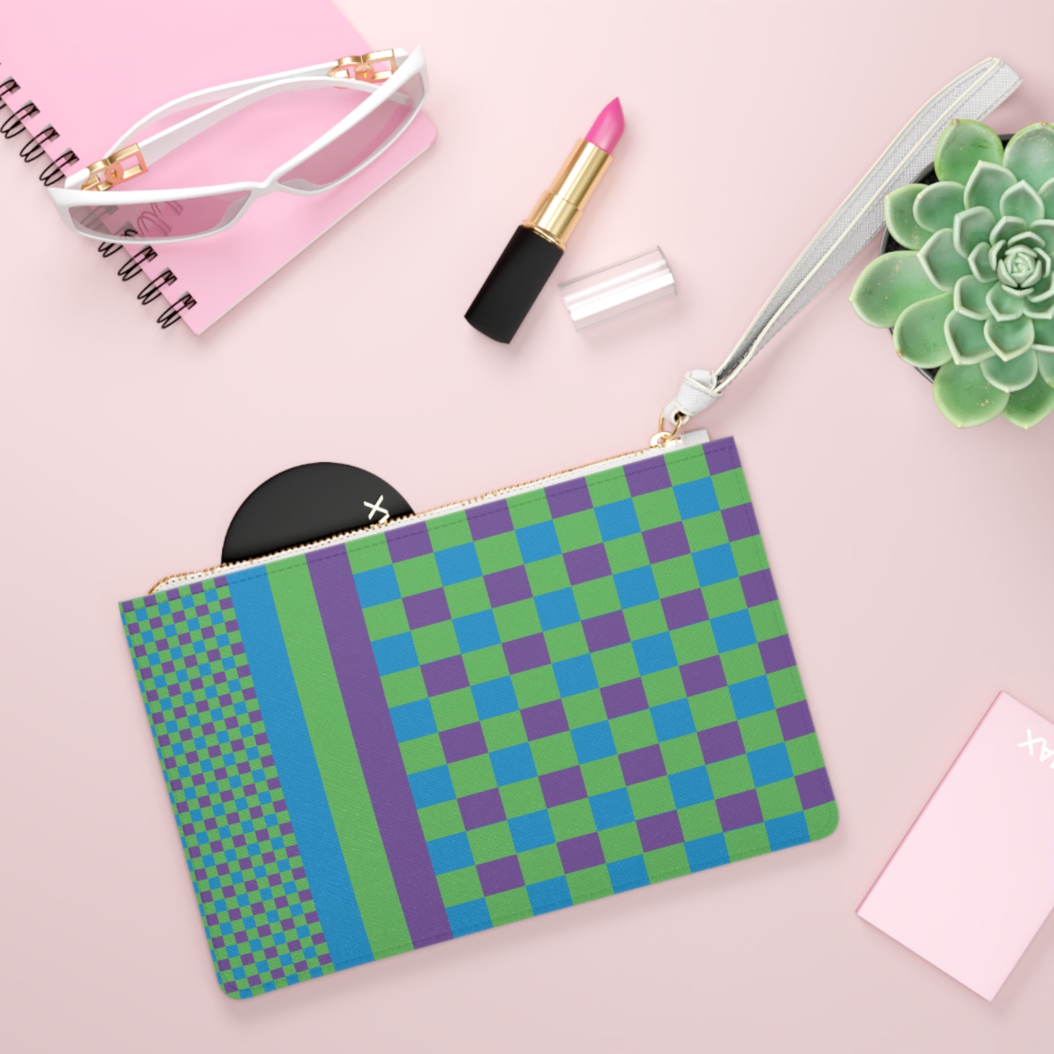 Colorblock Clutch Bag