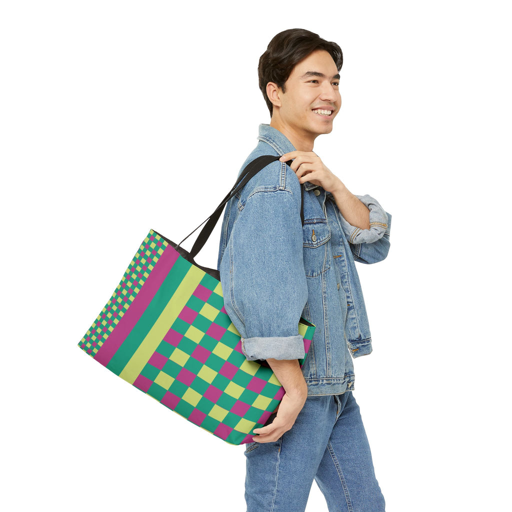 Colorblock Tote Bag