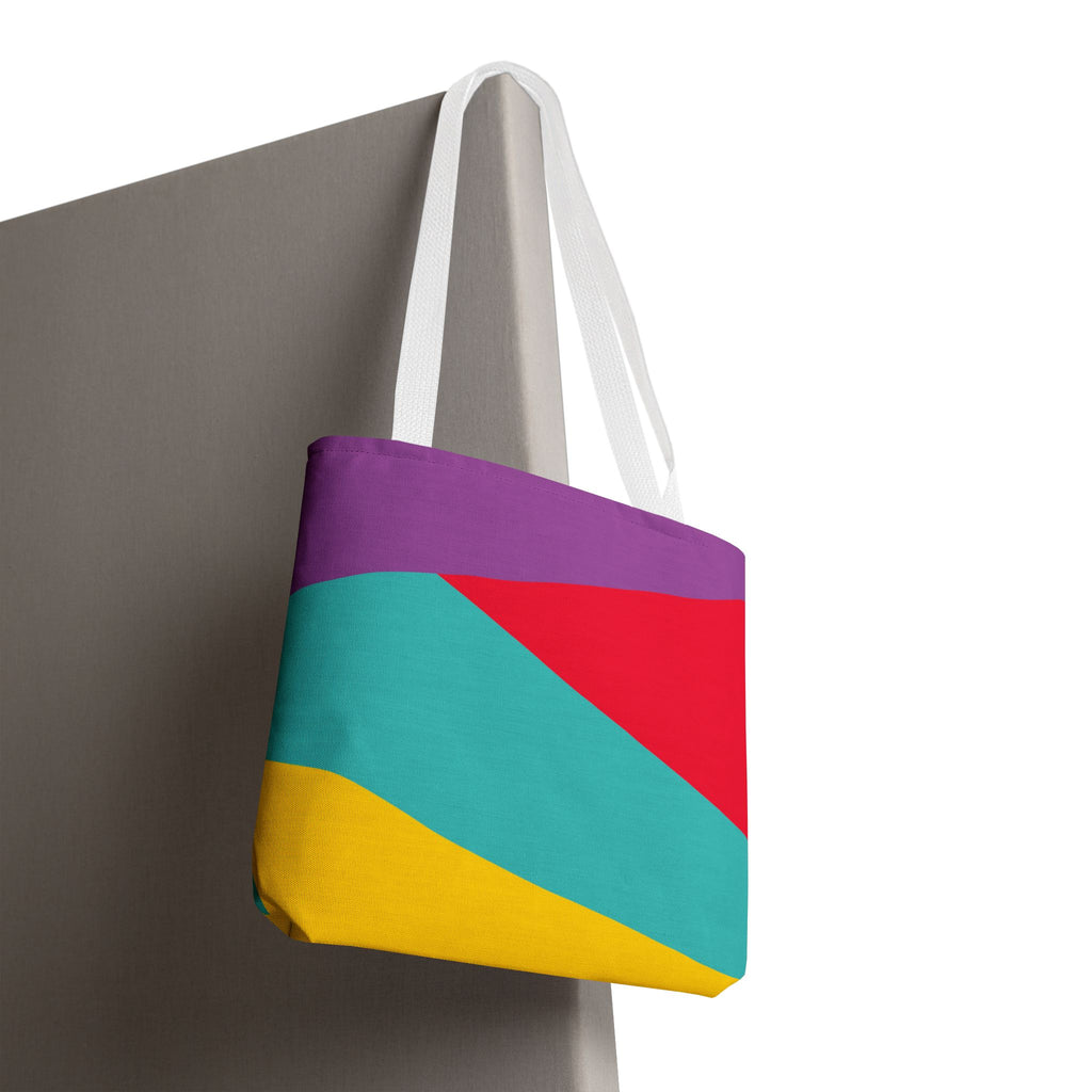 Colorblock Tote Bag